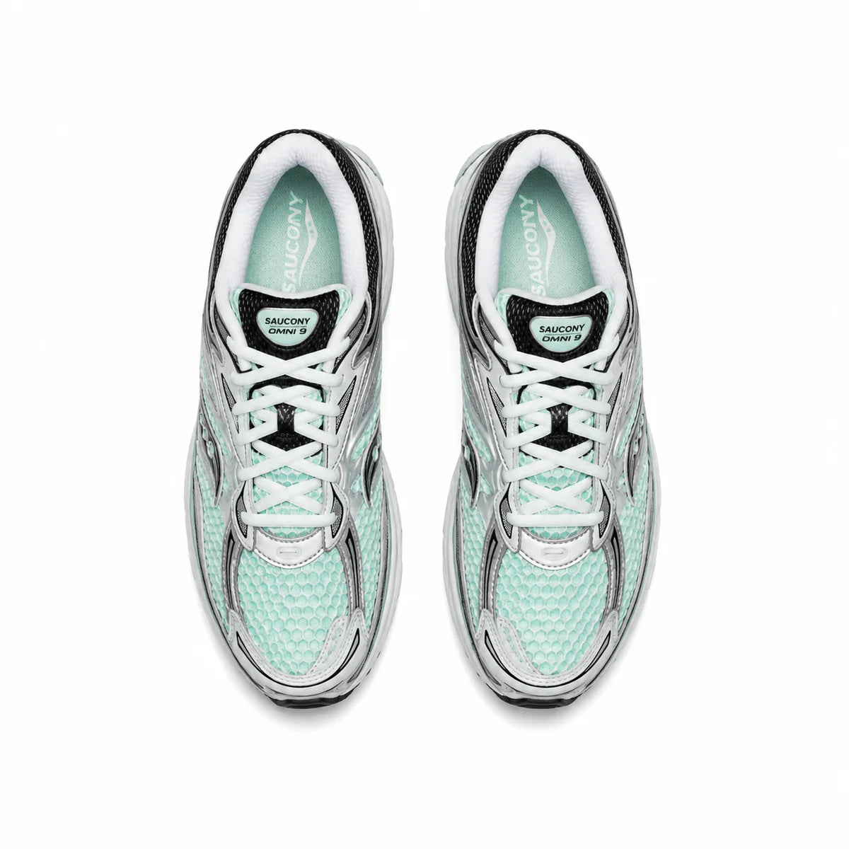 Saucony ProGrid Omni 9 Teal Metallic Silver