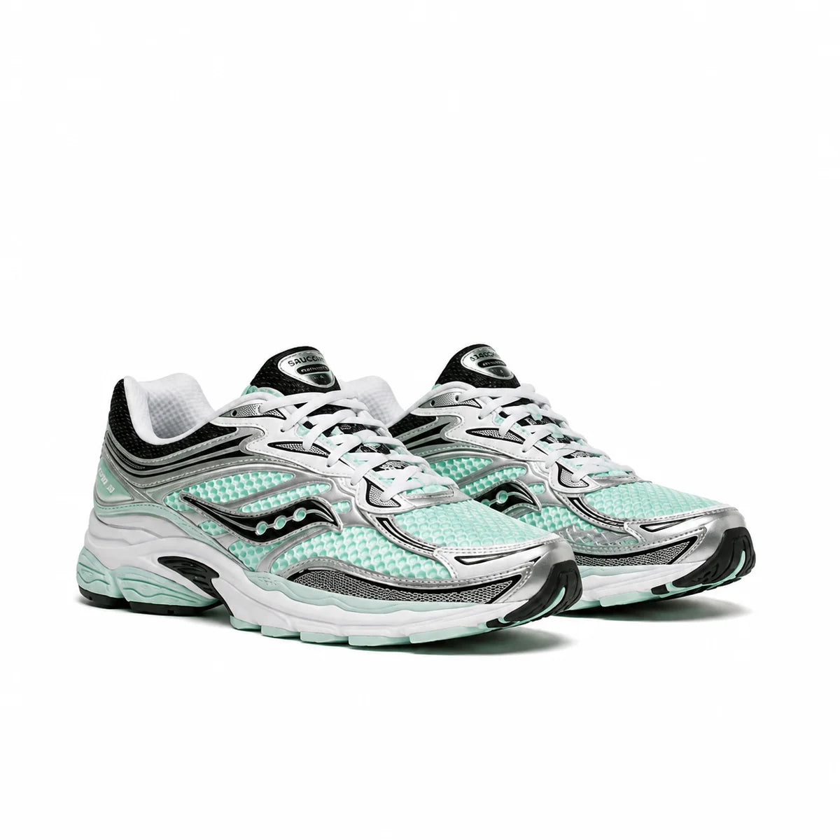 Saucony ProGrid Omni 9 Teal Metallic Silver