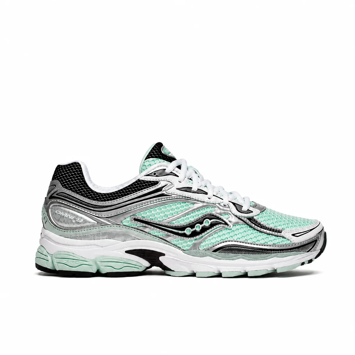 Saucony ProGrid Omni 9 Teal Metallic Silver
